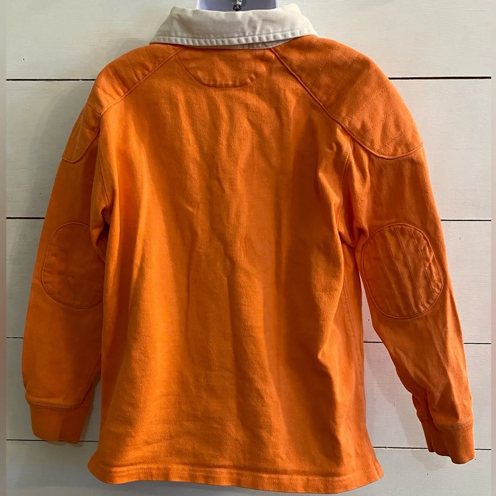 Polo Ralph Lauren Boys’ Sz‎ 7 Orange Cotton Jersey Rugby Shirt